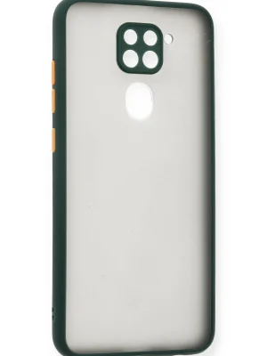Newface Xiaomi Redmi Note 9 Kılıf Montreal Silikon Kapak - Yeşil