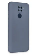 Newface Xiaomi Redmi Note 9 Kılıf Nano içi Kadife Silikon - Gri - Görsel 3
