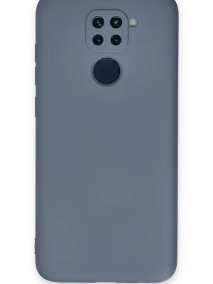 Newface Xiaomi Redmi Note 9 Kılıf Nano içi Kadife Silikon - Gri