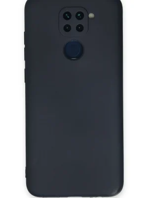 Newface Xiaomi Redmi Note 9 Kılıf Nano içi Kadife Silikon - Lacivert