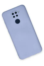 Newface Xiaomi Redmi Note 9 Kılıf Nano içi Kadife Silikon - Lila - Görsel 2