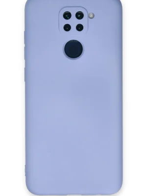 Newface Xiaomi Redmi Note 9 Kılıf Nano içi Kadife Silikon - Lila