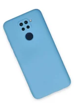 Newface Xiaomi Redmi Note 9 Kılıf Nano içi Kadife Silikon - Mavi - Görsel 2