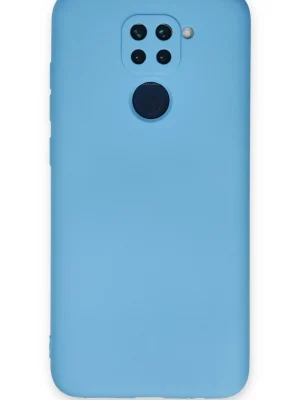 Newface Xiaomi Redmi Note 9 Kılıf Nano içi Kadife Silikon - Mavi