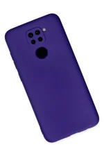 Newface Xiaomi Redmi Note 9 Kılıf Nano içi Kadife Silikon - Mor - Görsel 2
