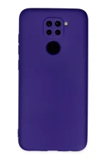Newface Xiaomi Redmi Note 9 Kılıf Nano içi Kadife Silikon - Mor