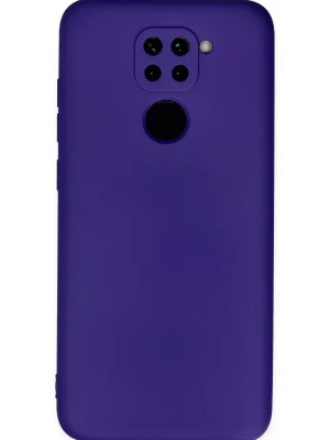 Newface Xiaomi Redmi Note 9 Kılıf Nano içi Kadife Silikon - Mor