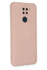 Newface Xiaomi Redmi Note 9 Kılıf Nano içi Kadife Silikon - Pudra - Görsel 3
