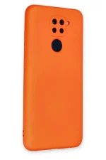 Newface Xiaomi Redmi Note 9 Kılıf Nano içi Kadife Silikon - Turuncu - Görsel 3