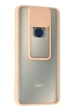 Newface Xiaomi Redmi Note 9 Kılıf Palm Buzlu Kamera Sürgülü Silikon - Pembe - Görsel 3