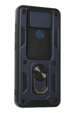 Newface Xiaomi Redmi Note 9 Kılıf Pars Lens Yüzüklü Silikon - Lacivert - Görsel 3