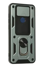 Newface Xiaomi Redmi Note 9 Kılıf Pars Lens Yüzüklü Silikon - Yeşil - Görsel 3