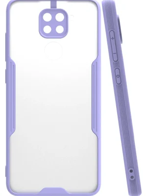 Newface Xiaomi Redmi Note 9 Kılıf Platin Silikon - Lila