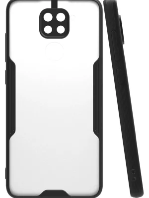 Newface Xiaomi Redmi Note 9 Kılıf Platin Silikon - Siyah