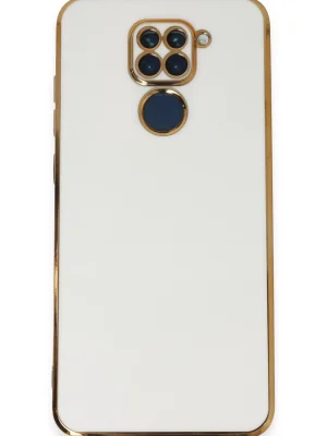 Newface Xiaomi Redmi Note 9 Kılıf Volet Silikon - Beyaz