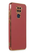 Newface Xiaomi Redmi Note 9 Kılıf Volet Silikon - Kırmızı - Görsel 2