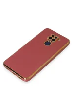 Newface Xiaomi Redmi Note 9 Kılıf Volet Silikon - Kırmızı - Görsel 4