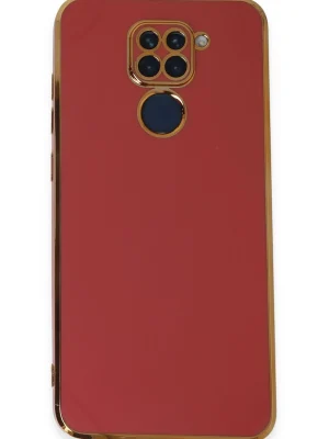 Newface Xiaomi Redmi Note 9 Kılıf Volet Silikon - Kırmızı