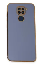 Newface Xiaomi Redmi Note 9 Kılıf Volet Silikon - Mavi