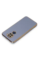 Newface Xiaomi Redmi Note 9 Kılıf Volet Silikon - Mavi - Görsel 3