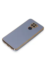 Newface Xiaomi Redmi Note 9 Kılıf Volet Silikon - Mavi - Görsel 4