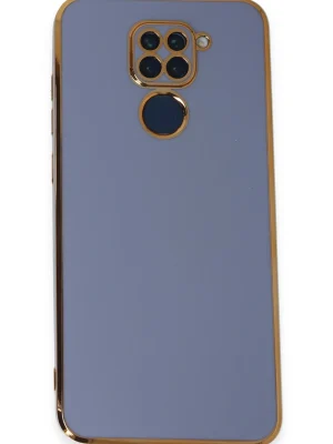 Newface Xiaomi Redmi Note 9 Kılıf Volet Silikon - Mavi