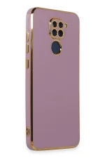 Newface Xiaomi Redmi Note 9 Kılıf Volet Silikon - Mor - Görsel 2