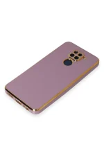 Newface Xiaomi Redmi Note 9 Kılıf Volet Silikon - Mor - Görsel 4