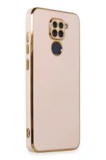 Newface Xiaomi Redmi Note 9 Kılıf Volet Silikon - Pembe - Görsel 2