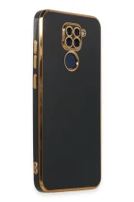 Newface Xiaomi Redmi Note 9 Kılıf Volet Silikon - Siyah - Görsel 2