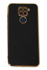 Newface Xiaomi Redmi Note 9 Kılıf Volet Silikon - Siyah