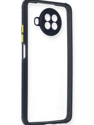 Newface Xiaomi Redmi Note 9 Pro 5G Kılıf Miami Şeffaf Silikon  - Lacivert