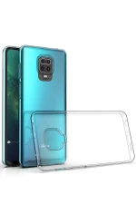 Newface Xiaomi Redmi Note 9 Pro Kılıf Lüx Şeffaf Silikon - Şeffaf