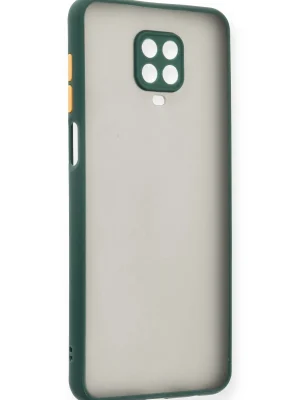 Newface Xiaomi Redmi Note 9 Pro Kılıf Montreal Silikon Kapak - Yeşil