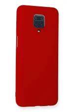 Newface Xiaomi Redmi Note 9 Pro Kılıf Nano içi Kadife Silikon - Kırmızı - Görsel 2