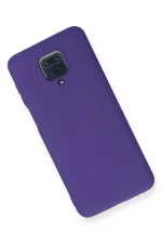 Newface Xiaomi Redmi Note 9 Pro Kılıf Nano içi Kadife Silikon - Mor - Görsel 3