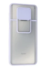 Newface Xiaomi Redmi Note 9 Pro Kılıf Palm Buzlu Kamera Sürgülü Silikon - Lila - Görsel 3