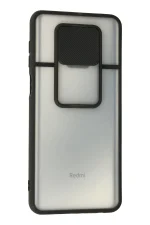 Newface Xiaomi Redmi Note 9 Pro Kılıf Palm Buzlu Kamera Sürgülü Silikon - Siyah - Görsel 3