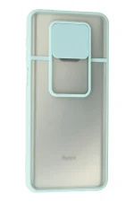 Newface Xiaomi Redmi Note 9 Pro Kılıf Palm Buzlu Kamera Sürgülü Silikon - Turkuaz - Görsel 3