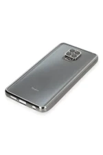 Newface Xiaomi Redmi Note 9 Pro Kılıf Razer Lensli Silikon - Gümüş - Görsel 4