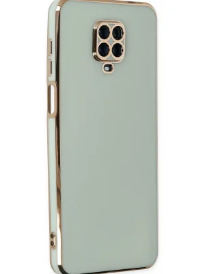 Newface Xiaomi Redmi Note 9 Pro Kılıf Volet Silikon - Açık Yeşil