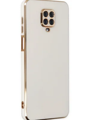 Newface Xiaomi Redmi Note 9 Pro Kılıf Volet Silikon - Beyaz