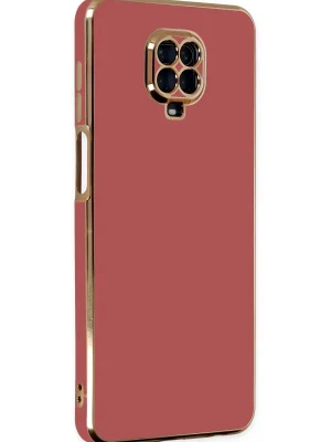 Newface Xiaomi Redmi Note 9 Pro Kılıf Volet Silikon - Kırmızı