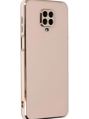 Newface Xiaomi Redmi Note 9 Pro Kılıf Volet Silikon - Pembe