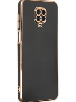 Newface Xiaomi Redmi Note 9 Pro Kılıf Volet Silikon - Siyah