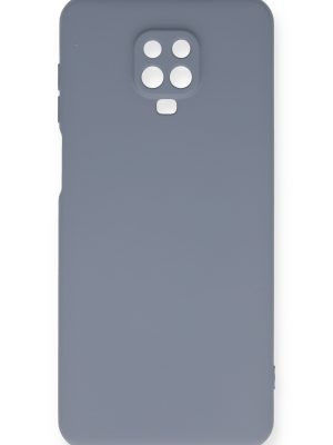 Newface Xiaomi Redmi Note 9S Kılıf Nano içi Kadife  Silikon - Gri