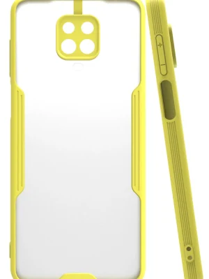 Newface Xiaomi Redmi Note 9S Kılıf Platin Silikon - Sarı