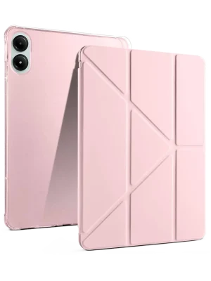 Newface Xiaomi Redmi Pad Pro 12.1 Kılıf Kalemlikli Mars Tablet Kılıfı - Rose Gold