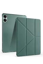 Newface Xiaomi Redmi Pad SE 4G Kılıf Kalemlikli Mars Tablet Kılıfı - Koyu Yeşil