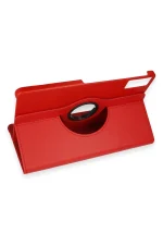 Newface Xiaomi Redmi Pad SE Kılıf 360 Tablet Deri Kılıf - Kırmızı - Görsel 3